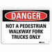 Danger Sign 10 inx14 in Plastic