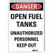 Danger Sign 14 in x 10 in Rflct Sheeting