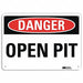 Danger Sign 7 in x 10 in Aluminum