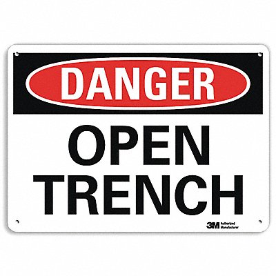 Danger Sign 10 in x 14 in Aluminum
