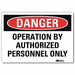 Danger Sign 5inx7in Reflective Sheeting