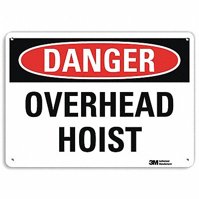 Danger Sign 7 in x 10 in Aluminum