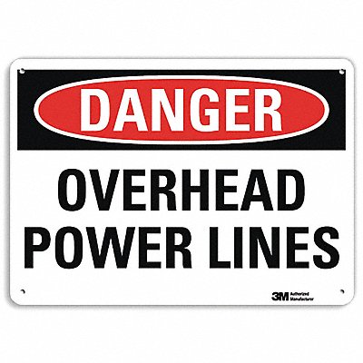 Danger Sign 7 inx10 in Plastic