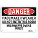 Danger Sign 10 in x 14 in Aluminum