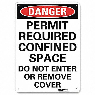 Danger Sign 10 in x 7 in Aluminum