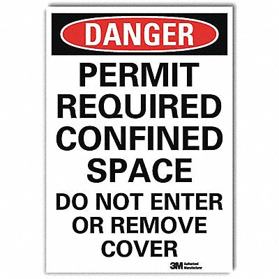 Danger Sign 14inx10in Reflctv Sheeting