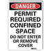 Danger Sign 14inx10in Reflctv Sheeting