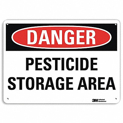 Danger Sign 10 in x 14 in Aluminum