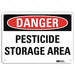 Danger Sign 7 in x 10 in Aluminum