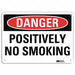 Danger Sign 7 in x 14 in Aluminum