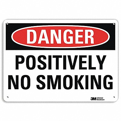 Danger Sign 7 in x 10 in Aluminum