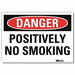 Danger Sign 5 in x 7 in Rflct Sheeting