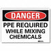 Danger Sign 7inx10in Reflective Sheeting