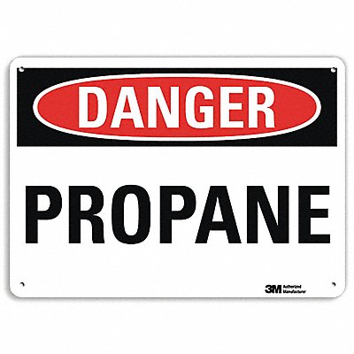 Danger Sign 10 in x 14 in Plastic