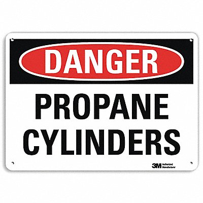 Danger Sign 7 in x 10 in Aluminum