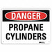 Danger Sign 10 in x 14 in Aluminum