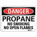 Danger Sign 7 inx10 in Plastic