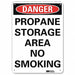 Danger Sign 14 inx10 in Aluminum
