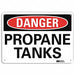 Danger Sign 10 in x 14 in Aluminum