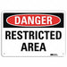 Danger Sign 7 in x 10 in Plastic