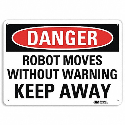 Danger Sign 10 inx14 in Plastic