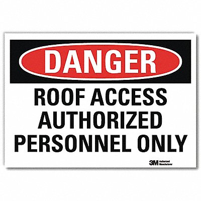 Danger Sign 5inx7in Reflective Sheeting