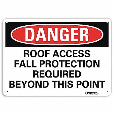 Danger Sign 10 inx14 in Aluminum