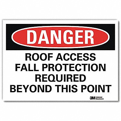 Danger Sign 10inx14in Reflctv Sheeting