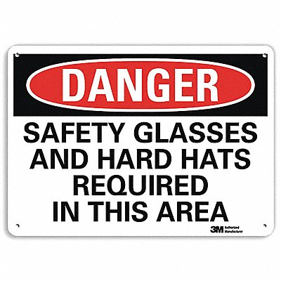Danger Sign 10 inx14 in Aluminum