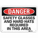 Danger Sign 10 inx14 in Aluminum