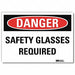 Danger Sign 10 in x 14 in Rflct Sheeting
