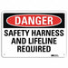 Danger Sign 10 in x 14 in Aluminum