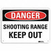 Danger Sign 10 in x 14 in Aluminum