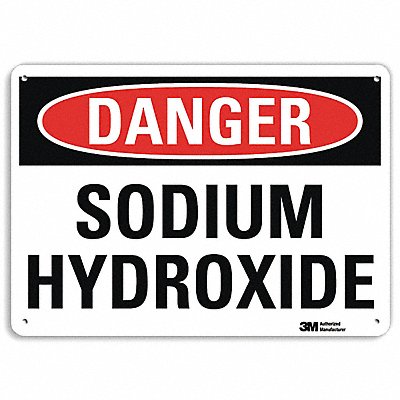 Danger Sign 7 in x 10 in Aluminum