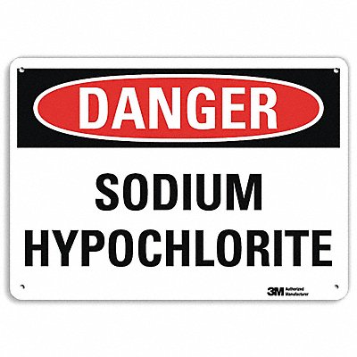 Danger Sign 10 inx14 in Aluminum