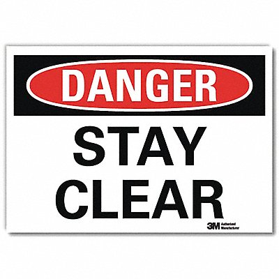 Danger Sign 5inx7in Reflective Sheeting