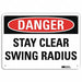 Danger Sign 10 inx14 in Plastic