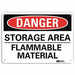 Danger Sign 7 in x 10 in Aluminum