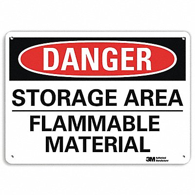 Danger Sign 10 in x 14 in Plastic
