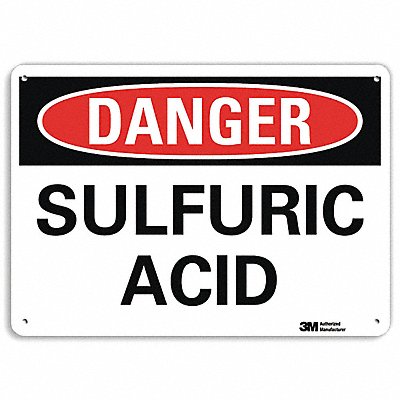 Danger Sign 10 in x 14 in Aluminum