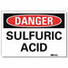 Danger Sign 5 in x 7 in Rflct Sheeting