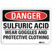 Danger Sign 10 in x 14 in Aluminum