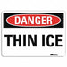 Non-Rflctv Icy Conditions Sign 10x14in