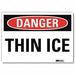 Rflctv Icy Conditions Lbl 10x14in NonPVC