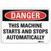 Danger Sign 7 in x 10 in Aluminum