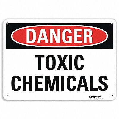 Danger Sign 7 in x 14 in Aluminum