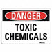 Danger Sign 7 in x 10 in Plastic