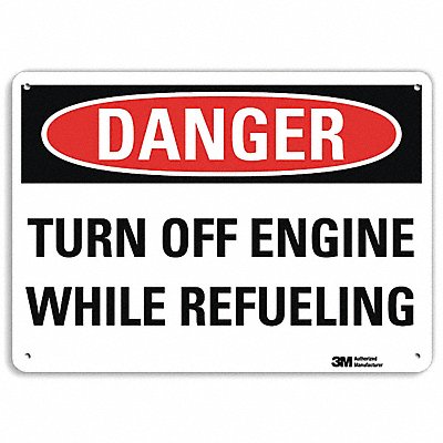 Danger Sign 10 inx14 in Aluminum