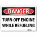 Danger Sign 10inx14in Reflctv Sheeting