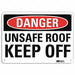 Danger Sign 7 in x 10 in Plastic